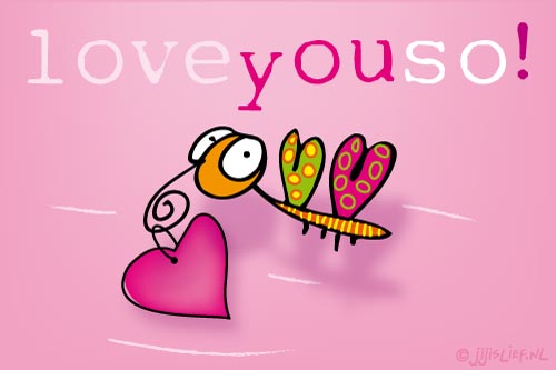 Kaart: Love you so!