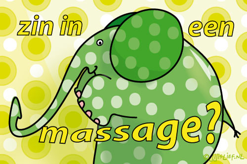 Kaart: Zin in een massage?