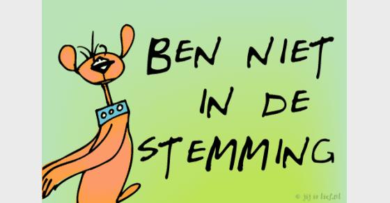 Jij Is Lief Kaart Niet In De Stemming
