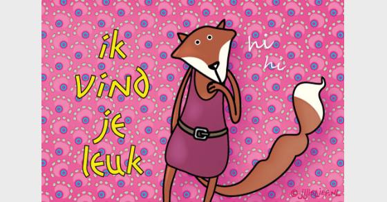 Jij is Lief - kaart: Ik vind je leuk