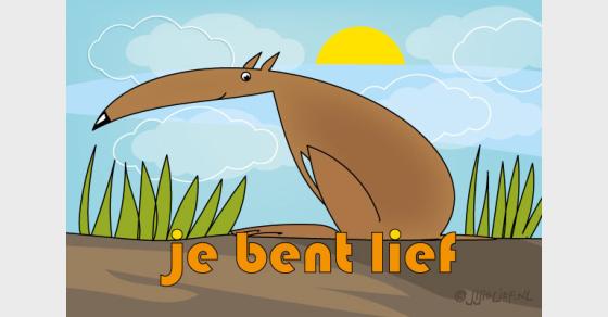 Jij is Lief - kaart: Je bent lief