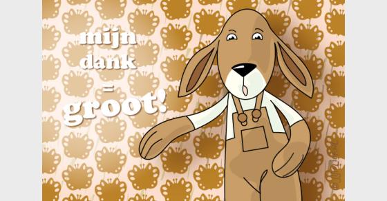 Jij is Lief - kaart: Mijn dank is groot!