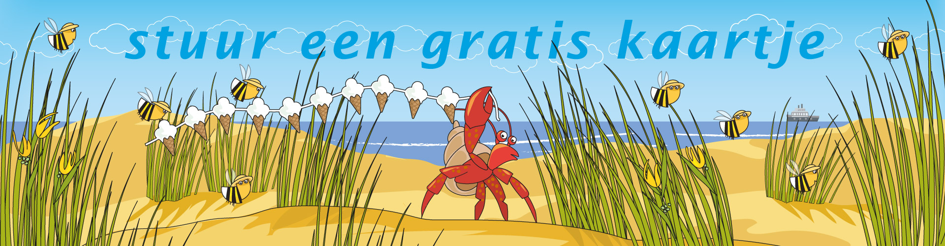 stuur een gratis kaartje