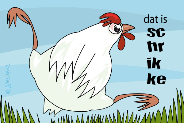 Kaart: Dat is schrikken
