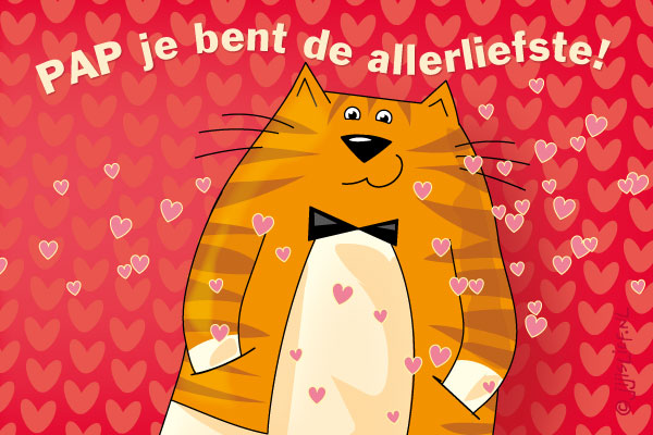 Kaart: Pap, de allerliefste!