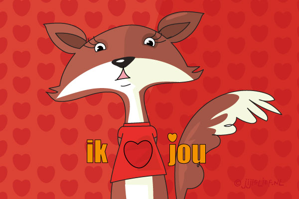 Kaart: Ik hou van jou