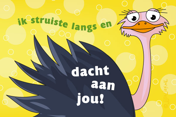 Kaart: Denk aan jou!