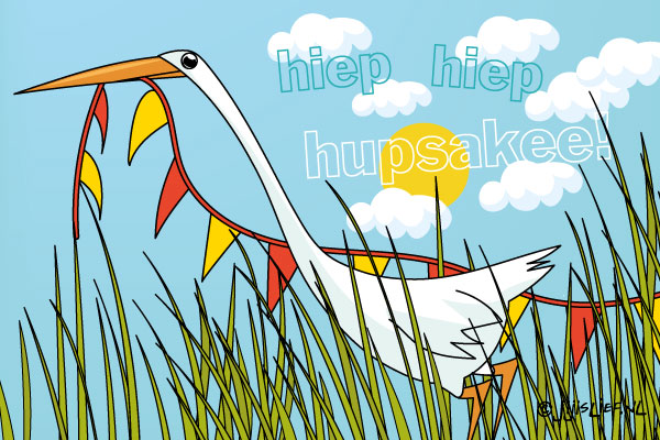 Kaart: Hiep hiep hoera!
